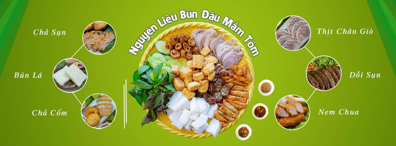 Nguyên liệu bún đậu mắm tôm