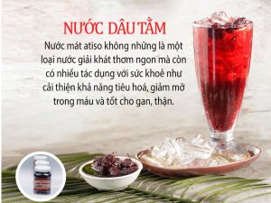 Nước dâu tằm tươi mát thanh nhiệt