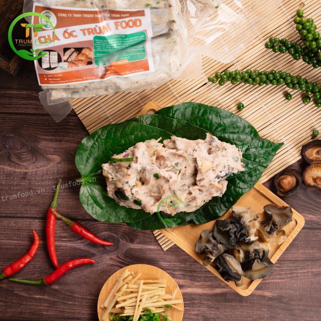 chả ốc, nguyên liệu bún đậu mắm tôm