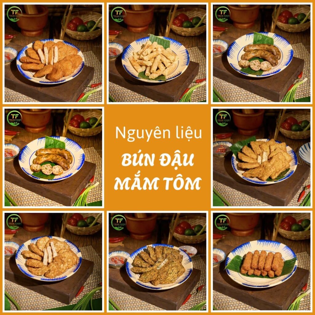 nguyên liệu bún đậu mắm tôm