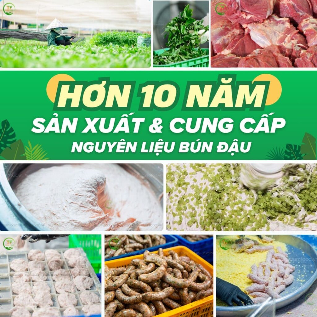 cung cấp nguyên liệu bún đậu mắm tôm chất lượng
