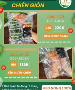 Giò heo muối chiên giòn