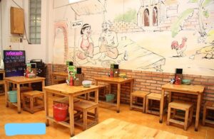 quán bún đậu bình dân