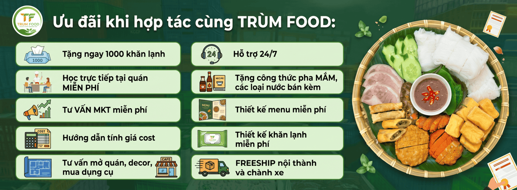 ưu đãi khi hợp tác cùng trumfood